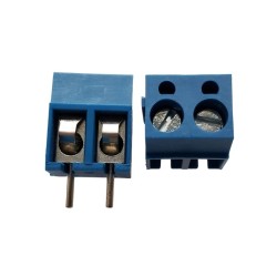 Conector borne KRE-2 vias 5mm azul
