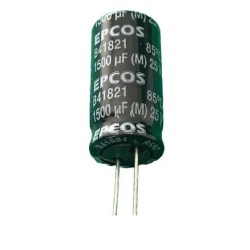 Capacitor eletrolitico 1500uf x 25v 85º epcos 12,5x20mm