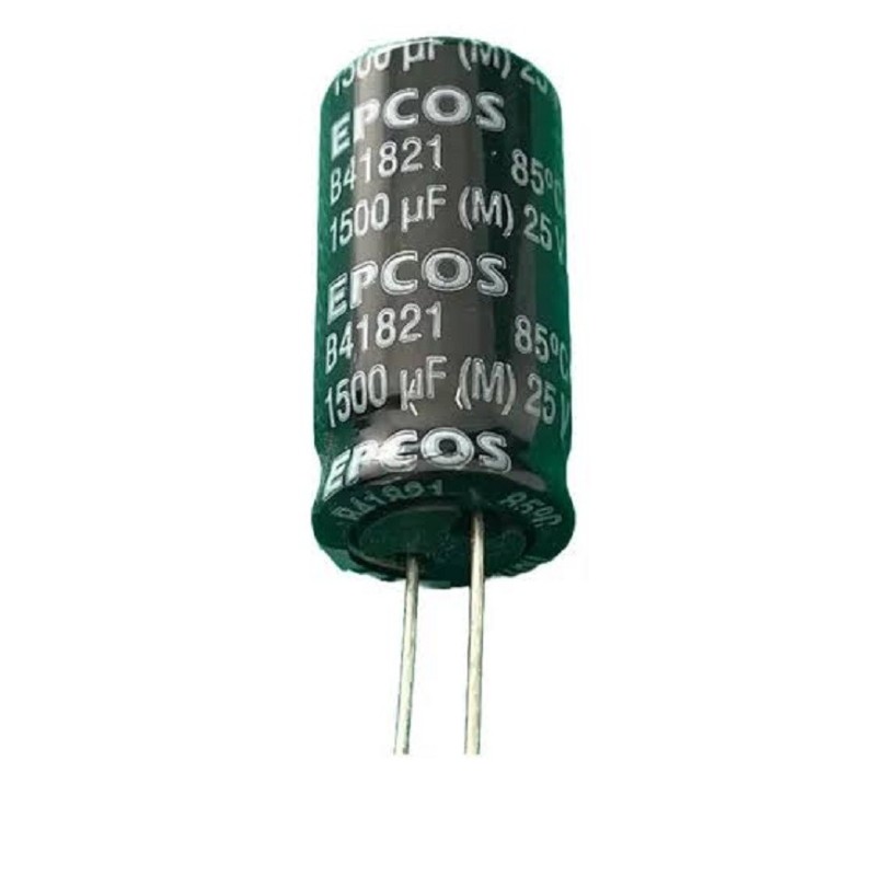 Capacitor eletrolitico 1500uf x 25v 85º epcos 12,5x20mm