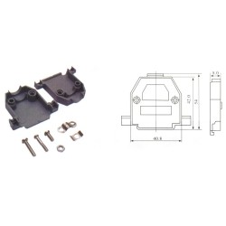 Capa conector DB15/26HD cinza PL KC