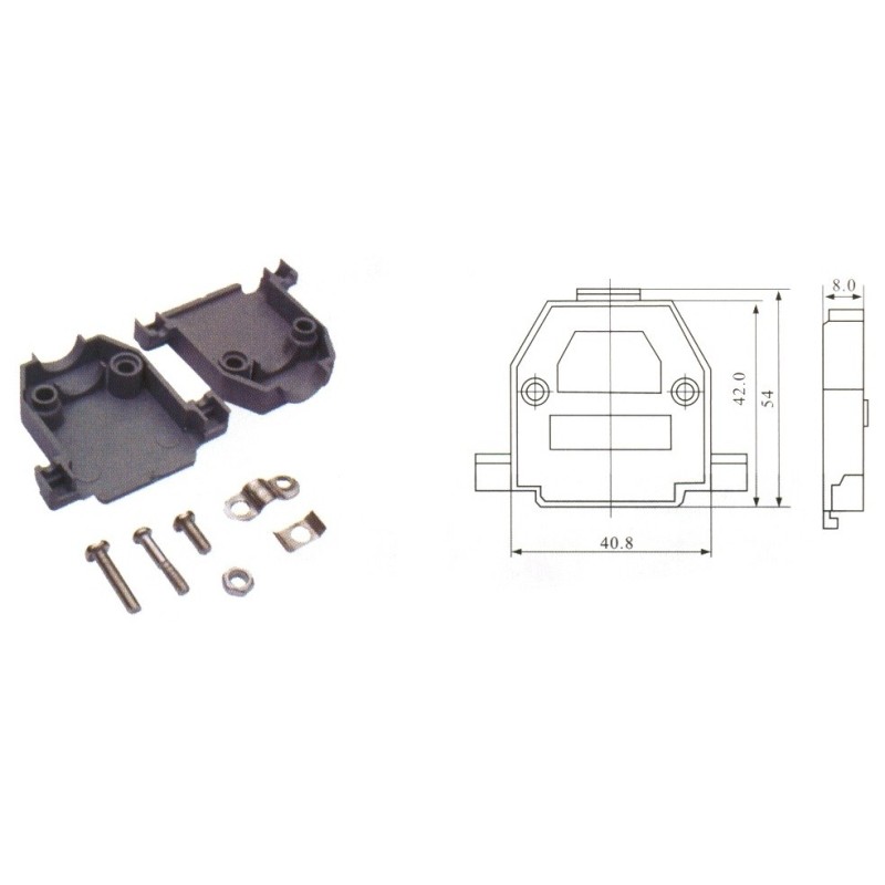 Capa conector DB15/26HD cinza PL KC