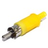 Plug RCA amarelo macho rabicho