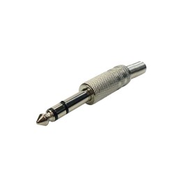 Plug P10 stereo metalico