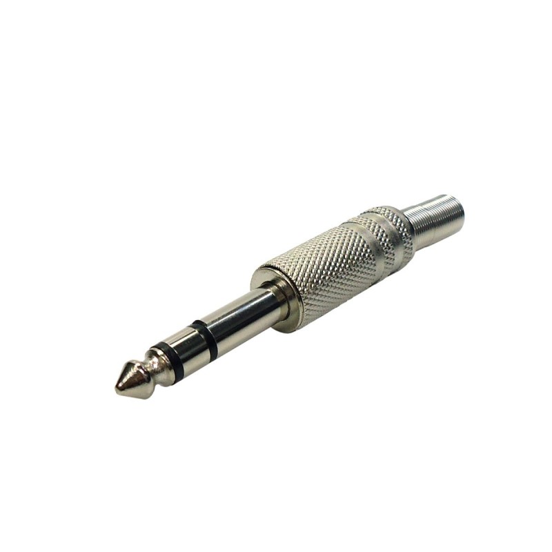 Plug P10 stereo metalico