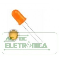 Led 5mm laranja difuso 800mcd