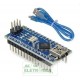 Placa nano V3.0 + cabo USB para Arduino