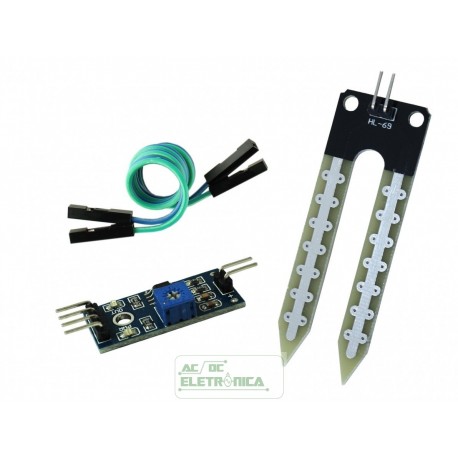 Sensor de umidade de solo HL-69 para Arduino