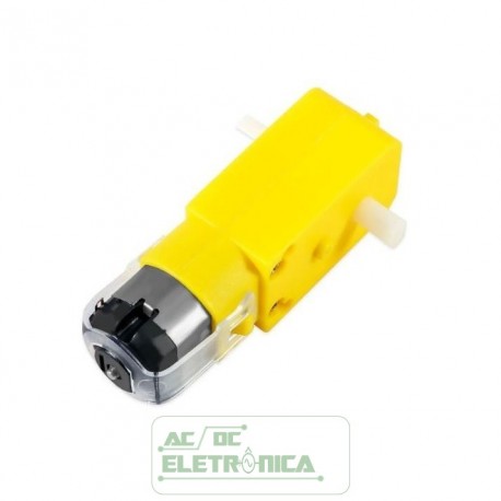 Motor DC 3-6V com caixa de redução e eixo duplo