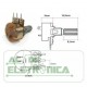 Potenciometro 1KB carvão 16mm c/chave estriado