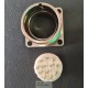 Conector circular painel macho 12 pinos 180º sinal M23 Hummel