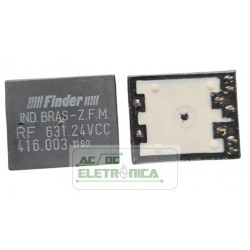 Relé 24Vcc 9 pinos ZFM RF.631 416.003 - Finder