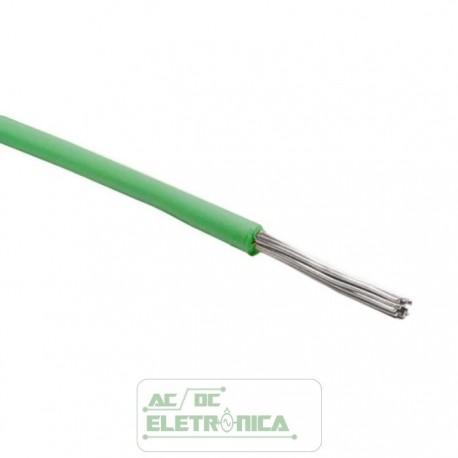 Cabo flexivel 0,20mm 300v verde 24awg