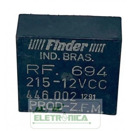 Relé 12Vcc 5 pinos RF.694 - Finder