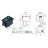 Chave gangorra on off 10A 250V~ 2T 90º preta - KCD1-009