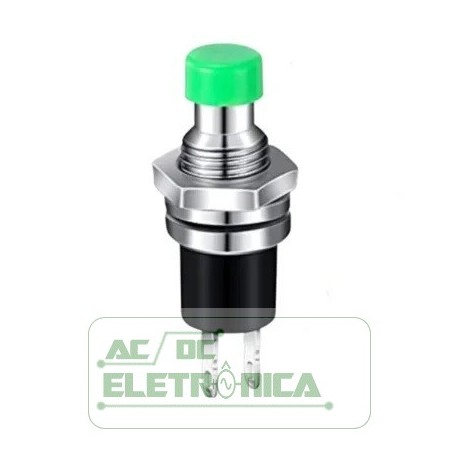 Chave push button NA verde 1A 250v - PBS110