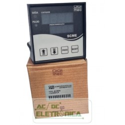 Contador de impulsos microprocessados SCME/4 110~220Vca Digimec