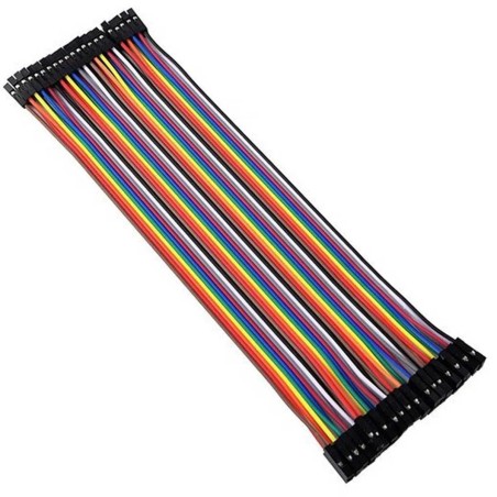 Cabo jumper femea x femea 40 vias x 20cm arduino