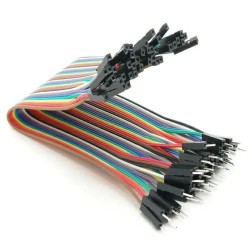 Cabo jumper macho x femea 40 vias x 20cm arduino