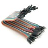 Cabo jumper macho x femea 40 vias x 20cm arduino