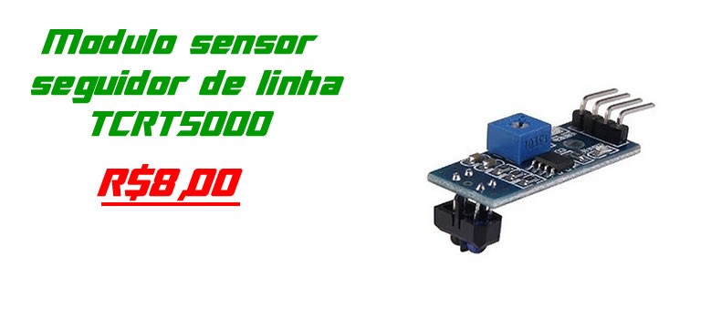 Modulo sensor seguidor de linha TCRT5000