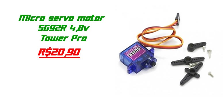 Micro servo motor SG92R 4,8v Tower Pro