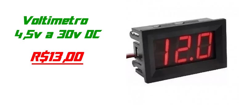 Voltimetro 4,5v a 30v DC